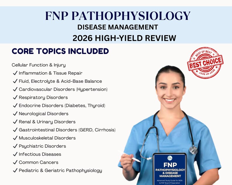 FNP Pathophysiology Study Guide 2026 | MSN Nurse Practitioner Exam ...
