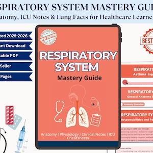 Respiratory System Study Guide: Anatomy, Physiology, ICU Notes (PDF Download)