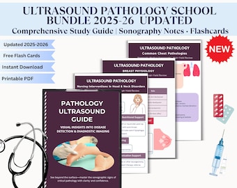 Guía de estudio de patología ecográfica: Apuntes de ecografía, fichas (descarga en PDF)