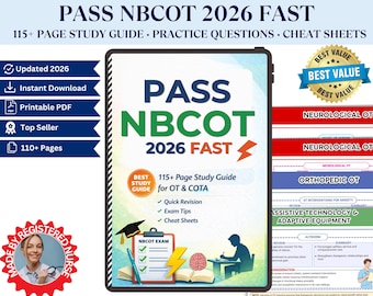 NBCOT Exam Prep 2026 Study Guide for OT & COTA (Printable pdf