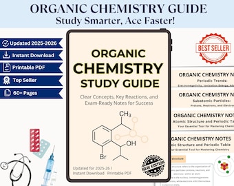 Guía de estudio de química orgánica: Apuntes completos del curso, diagramas de reacciones (descarga en PDF)