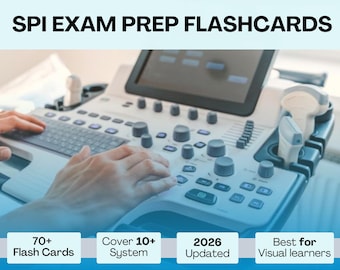 Tarjetas de estudio para el examen SPI de Física del Ultrasonido / Guía de estudio para la ecografía
