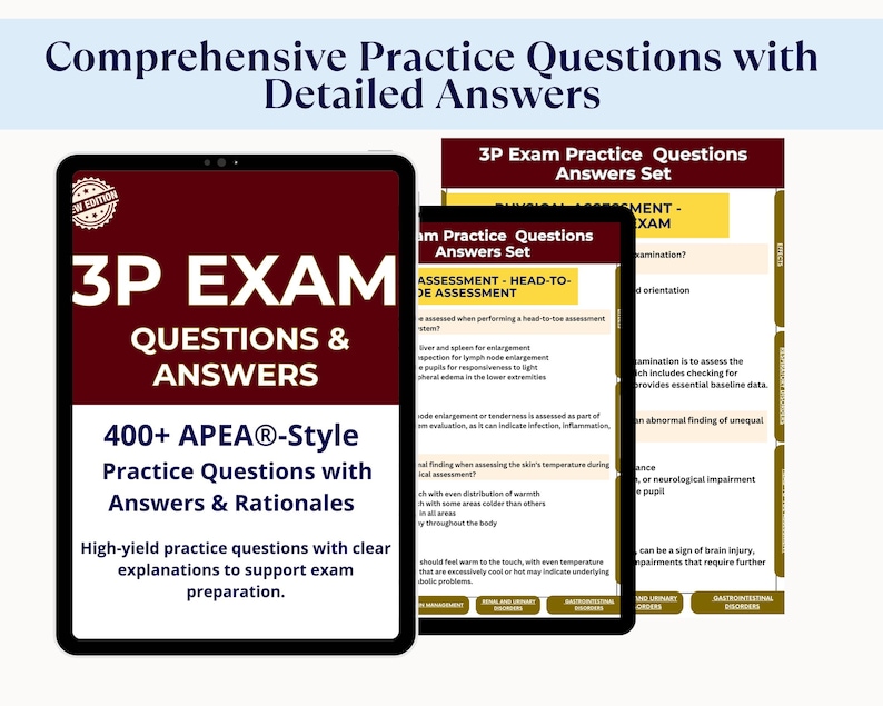 3P NP Exam Practice Questions & Answers | Nurse Practitioner Study ...