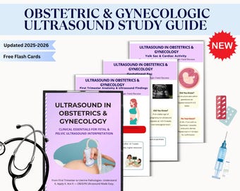 Guía de estudio de ecografía ginecológica: Imágenes fetales y pélvicas (Descarga PDF, 70 páginas)
