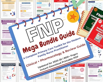 Guía de estudio de FNP 2026: Paquete completo: Farmacología + Revisión clínica (PDF)