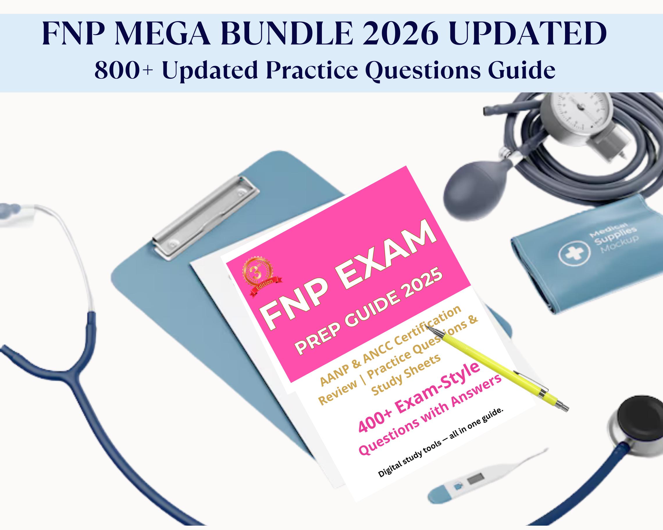 FNP Exam Practice Questions 2026 | ANCC & AANP Review (digital Download ...