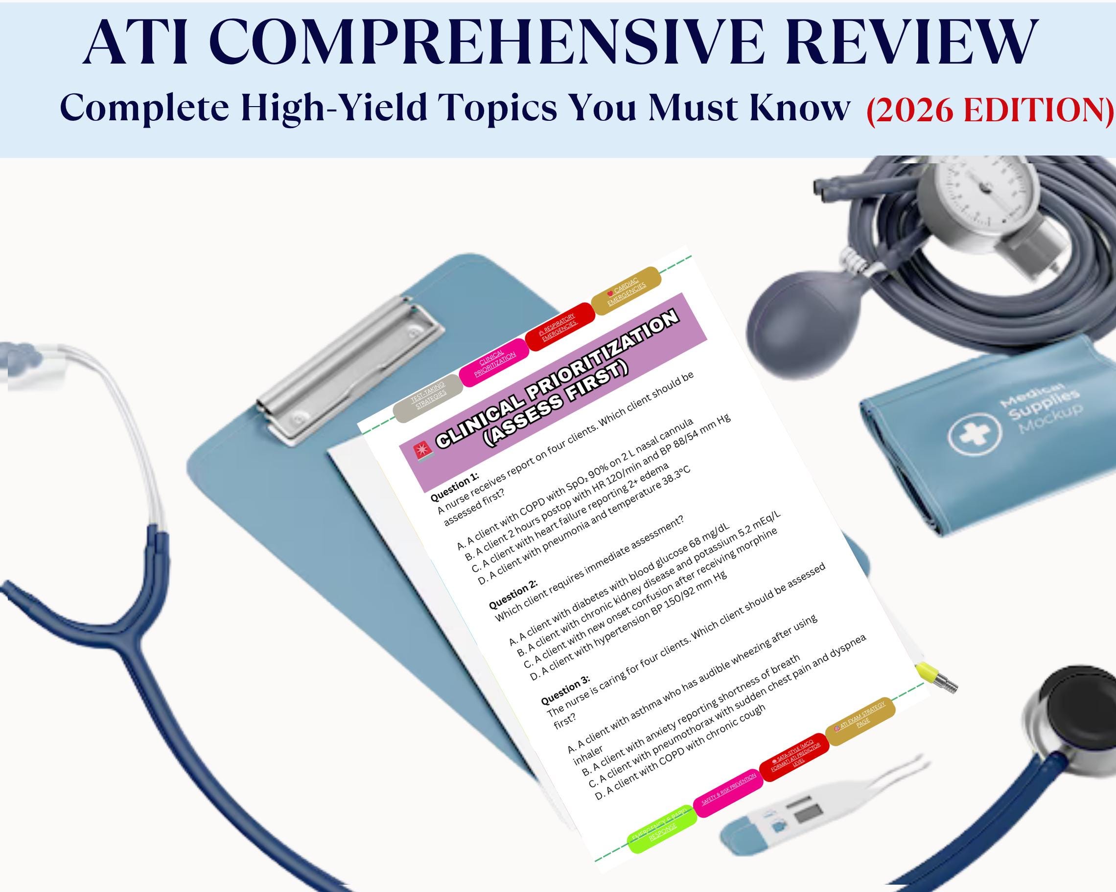 ATI RN Comprehensive Predictor 2026 Exam Prep Guide (digital Download ...