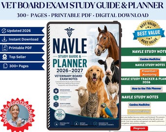 Veterinary Board Exam Study Guide Planner 2026-27 (PDF Download)