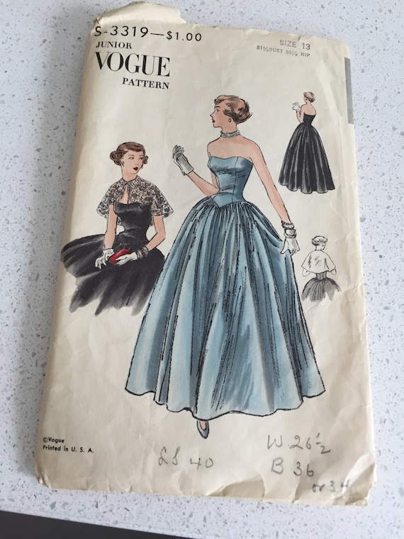 1950s evening gowns