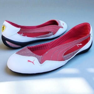 Ballerine vintage Puma x Ferrari Winning Diva, taglia UK 4.5, rare, d&#39;archivio Y2K