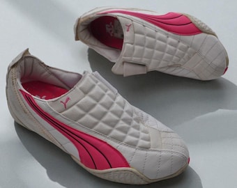 Puma Uke Bubble Vintage Y2K Archive Trainers White Pink UK 4