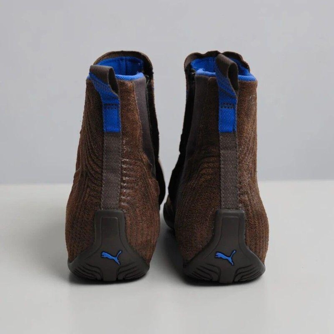 Brown Puma Ankle Boots Leather Vintage Y2K UK 5, foto 4 di 5