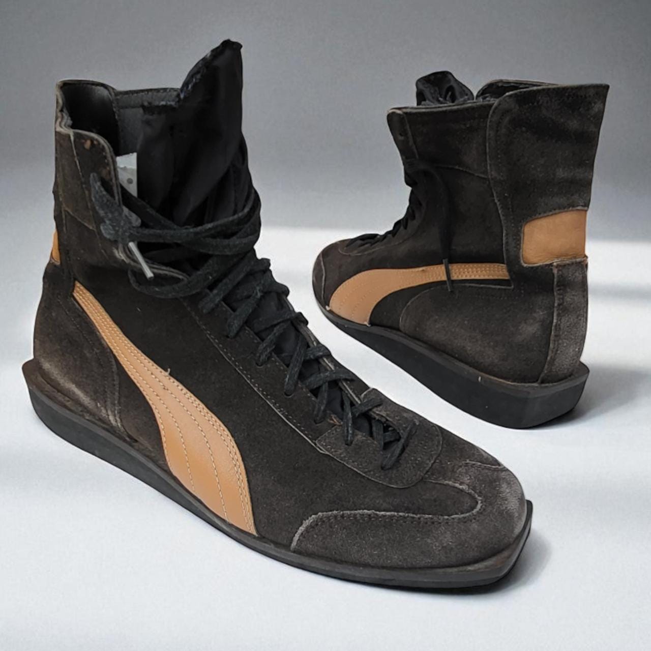 Puma Black High-Top Boots with Gum Sole RARE Puma X Ueg  main image 3