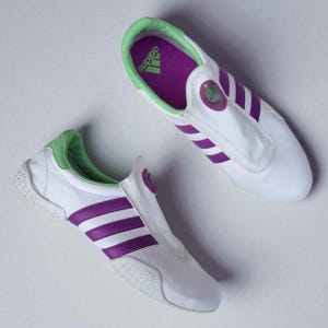 adidas gazelle silver green womens Adidas Women's Taekwondo Mei Ballet Liberty London Black Floral  Puffer  Reds
