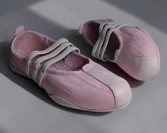 Bailarinas vintage Adidas Tetsuyu rosas, talla UK 6
