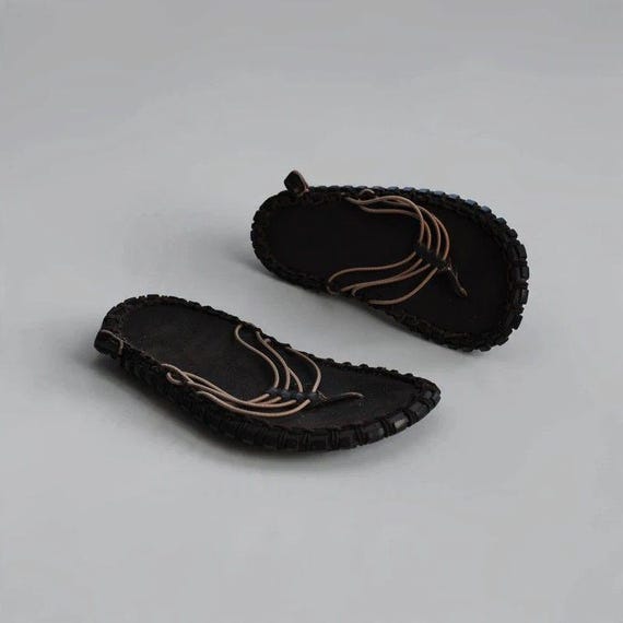 Nike, Vintage Nike Considered Valkyrie Sandals Brown Toe Post Acg UK 5