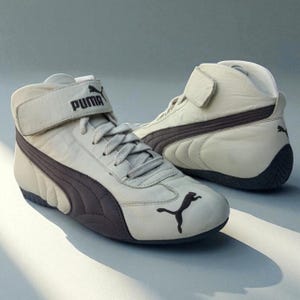 Vintage Puma Speedcat Mid Trainers – Cream/Brown – UK 6 Y2K Rare Archival Sneakers