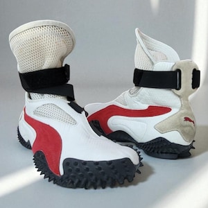 Rare Vintage Puma UR Mostro Mid Hi Trainers UK 7.5 Y2K Archival Sneakers
