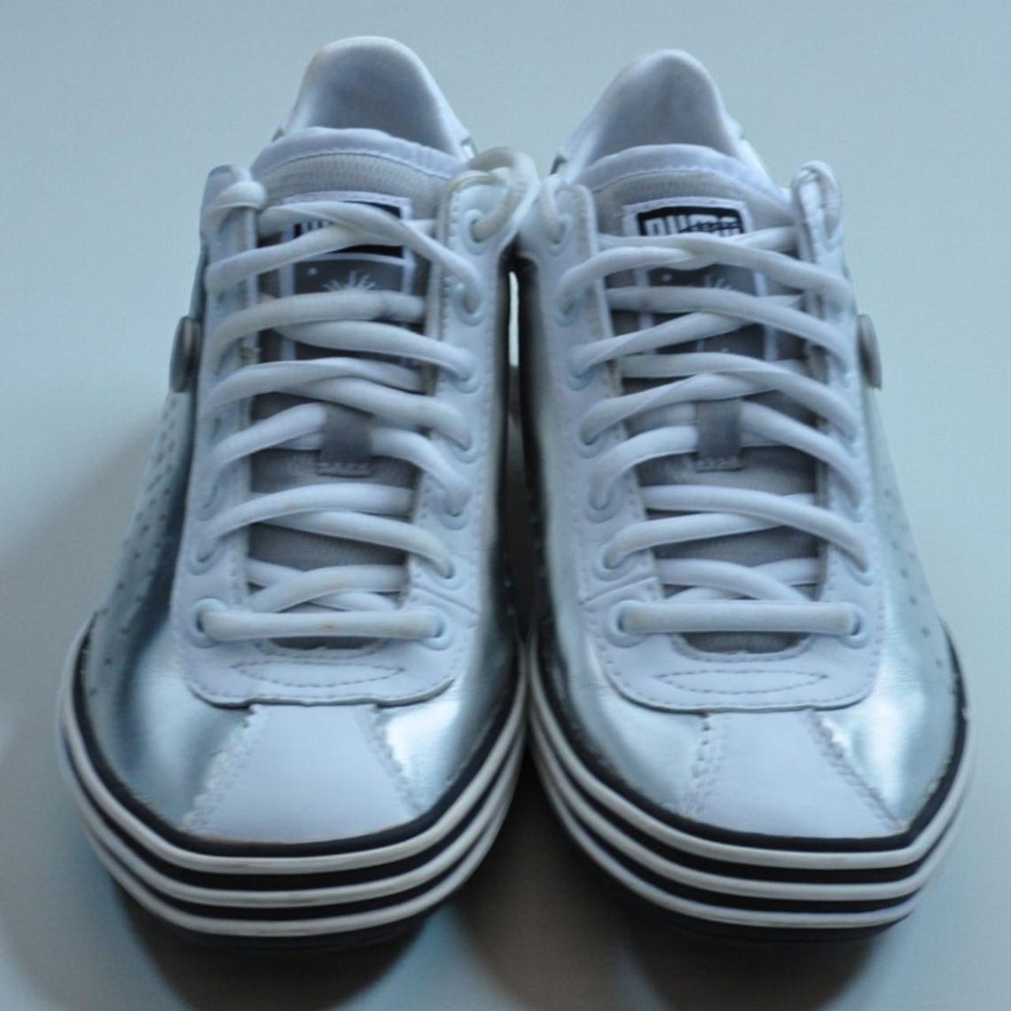Puma x Mihara Yasuhiro MY-36 Vintage Y2K Archive Trainers Silver UK 5, foto 4 di 5