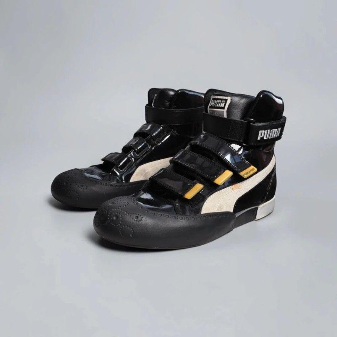 Puma x Mihara Yasuhiro Patent Leather Hi-Top Sneakers (UK 5), foto 3 di 5
