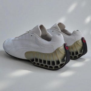 Puma Structure Cat Vintage Y2K Archive Trainers White Leather UK
