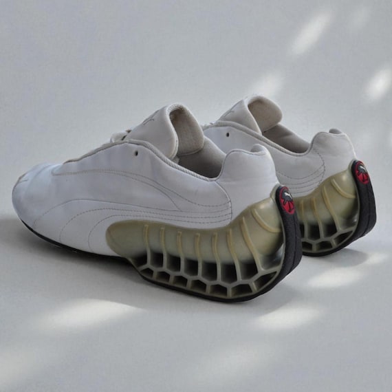 Puma Structure Cat Vintage Y2K Archive Trainers White Leather UK
