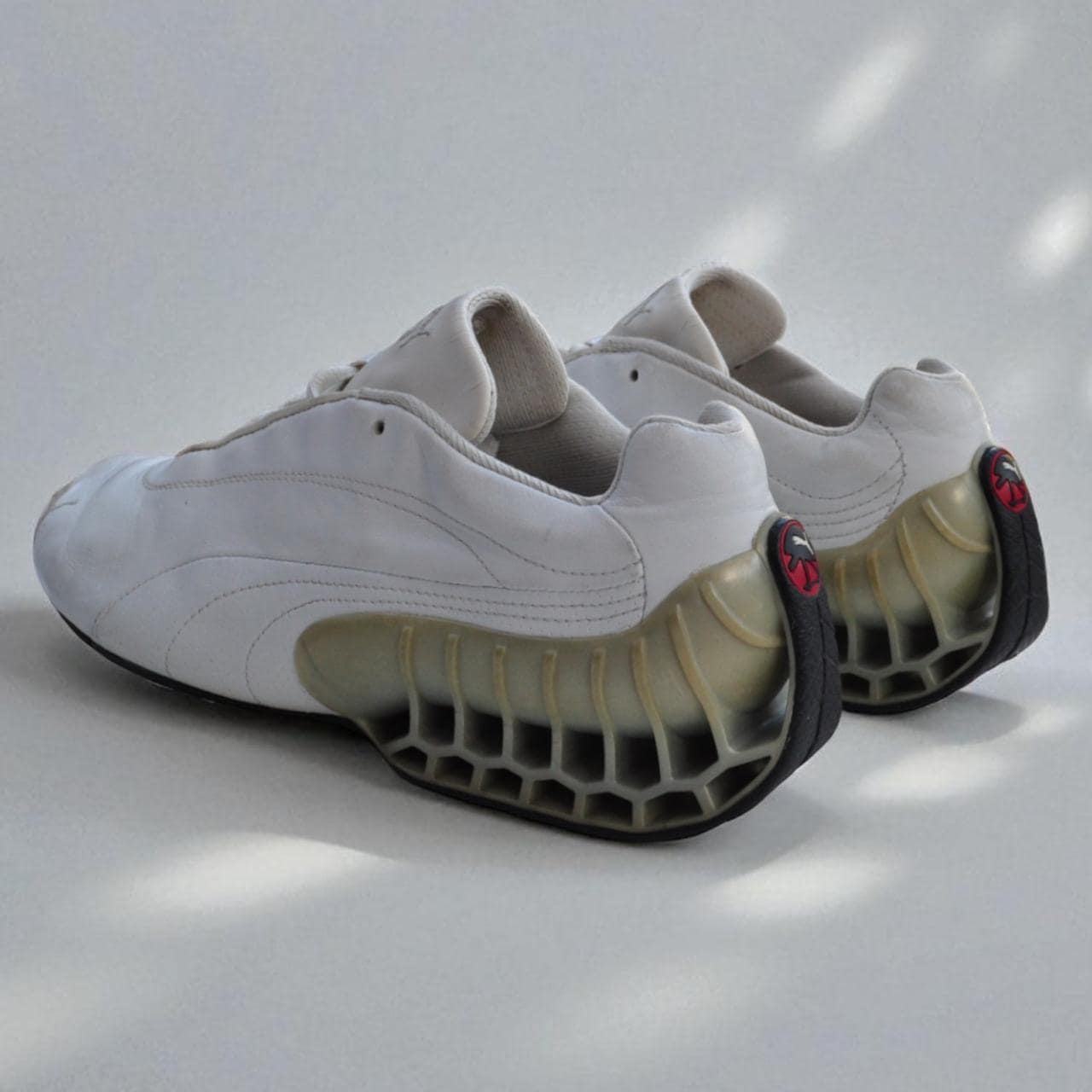 Puma Structure Cat Vintage Y2K Archive Trainers White Leather UK