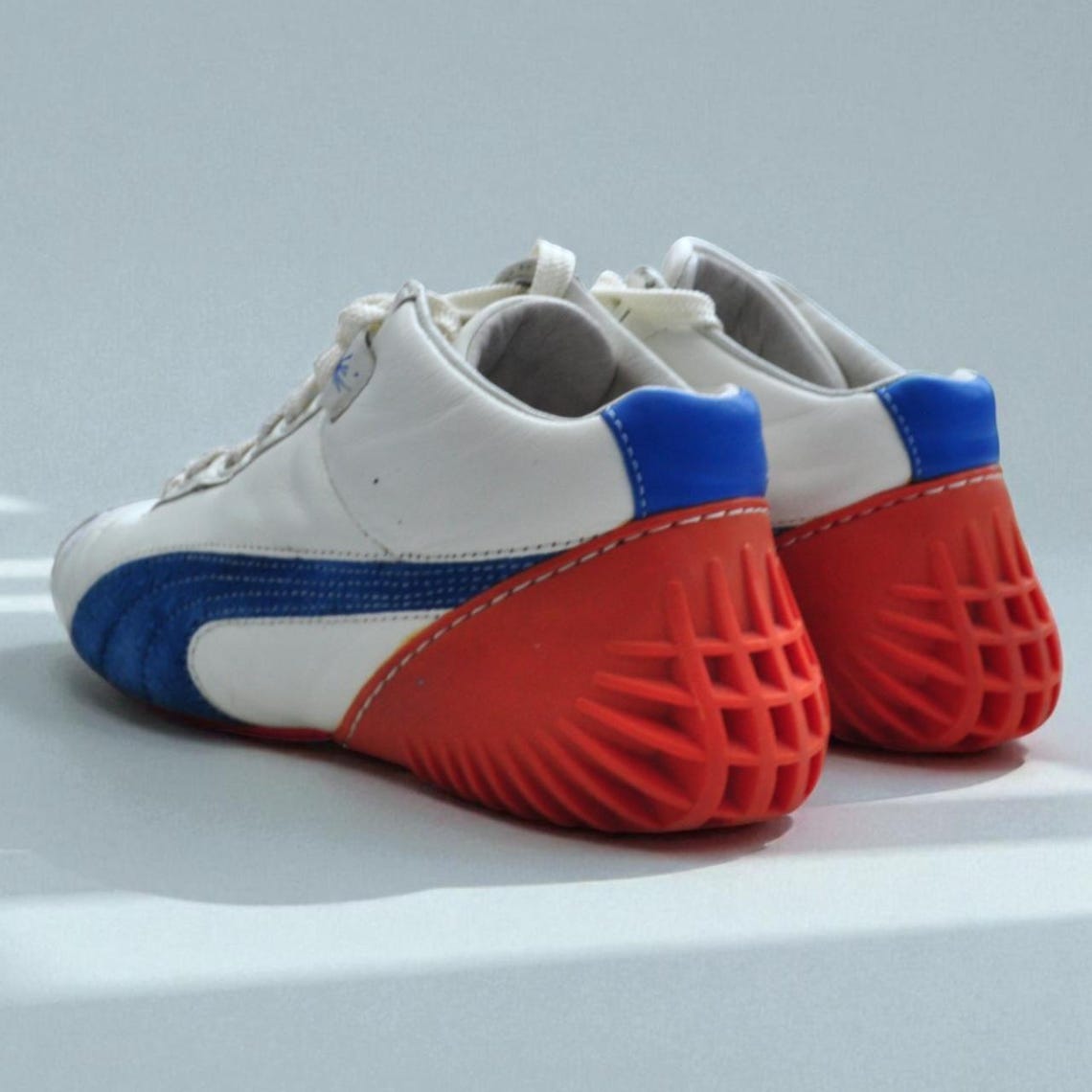 Vintage Puma My-6 Mihara Yasuhiro Trainers, White/Blue/Orange (UK 4 / EU 37 / US 5), foto 2 di 5