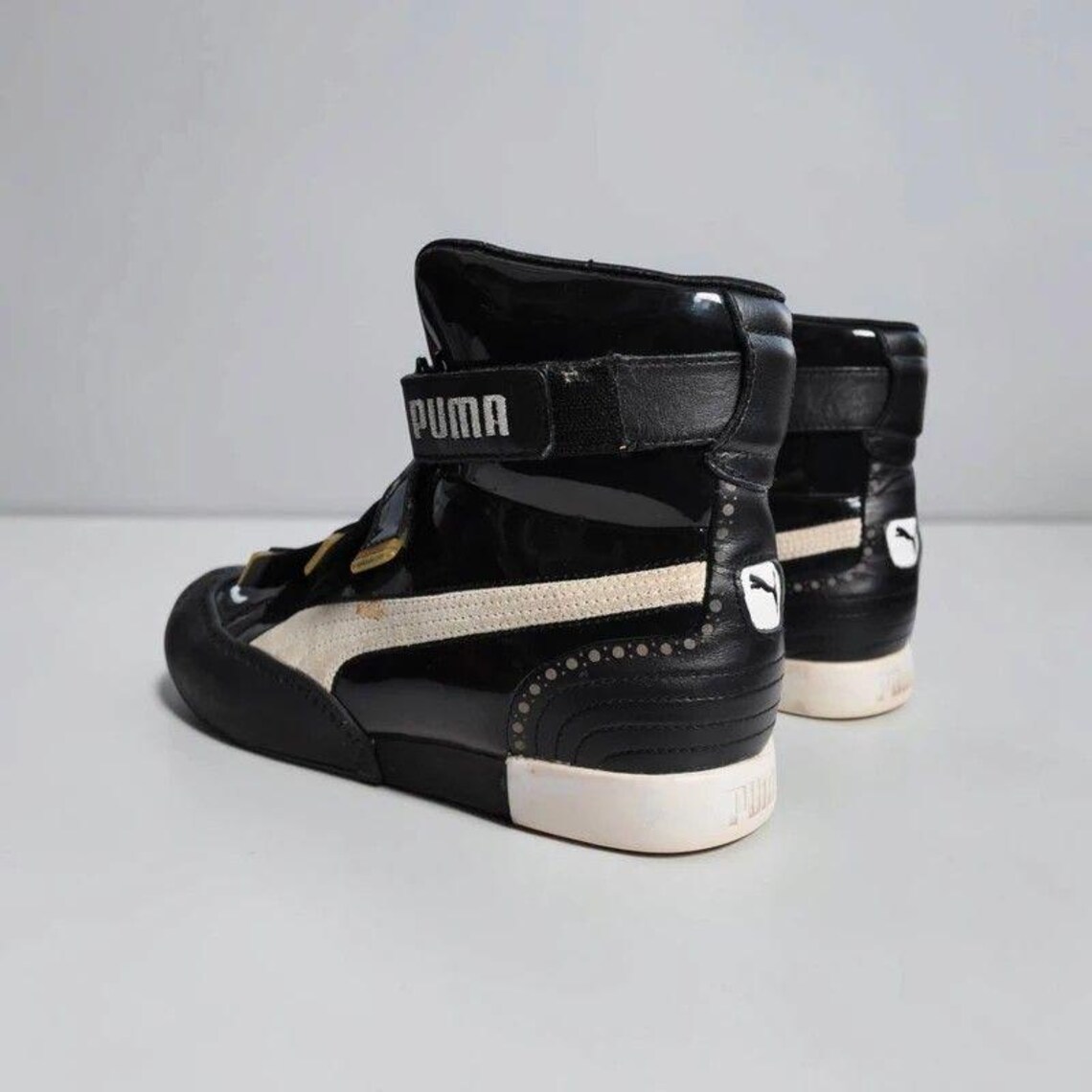 Puma x Mihara Yasuhiro Patent Leather Hi-Top Sneakers (UK 5), foto 4 di 5
