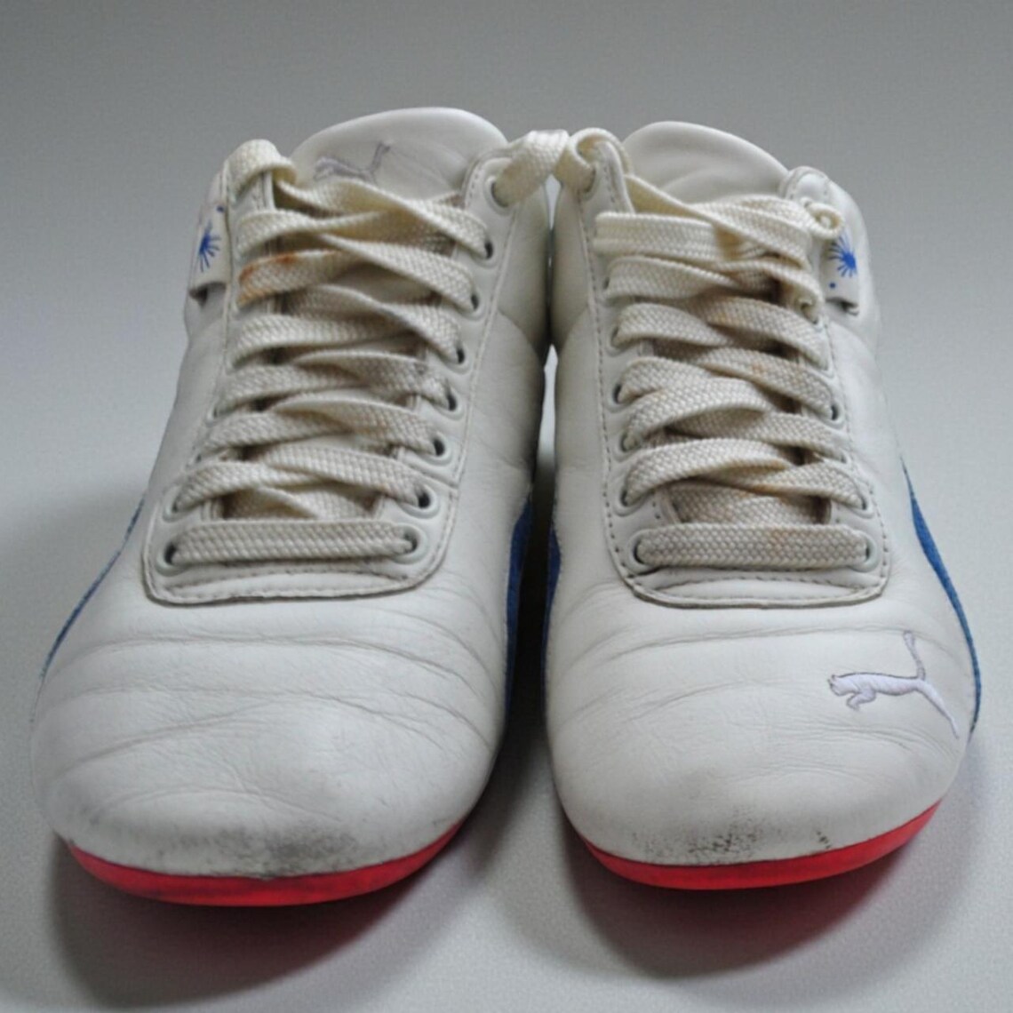 Vintage Puma My-6 Mihara Yasuhiro Trainers, White/Blue/Orange (UK 4 / EU 37 / US 5), foto 3 di 5