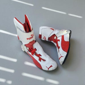 Ultra Rare Vintage Puma Downforce Hi Disc Moto Boots UK 6 Y2K Archival Trainers Sneakers Shoes