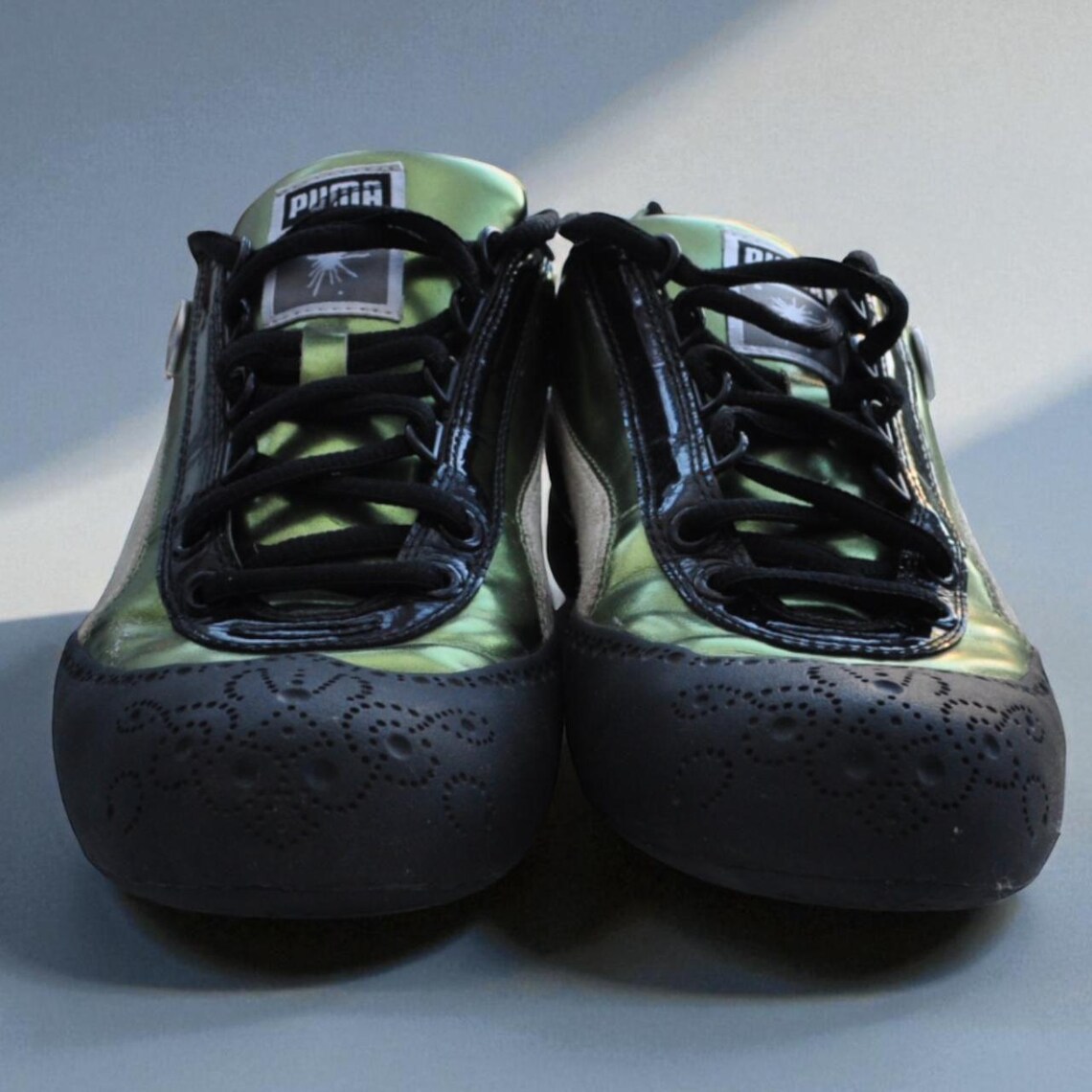 Puma x Mihara Yasuhiro MY-37 Brogue Vintage Y2K Archive Trainers Green UK 6, foto 3 di 5