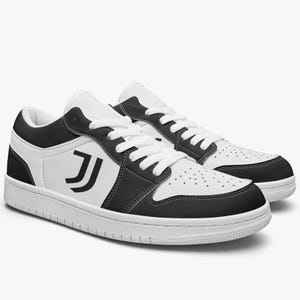 Juventus Low Top Sneakers Gift For Football Fan Idea Serie A Soccer Shoes Unisex Cristiano Ronaldo Juventus Fan Gift Sneakers For Fans