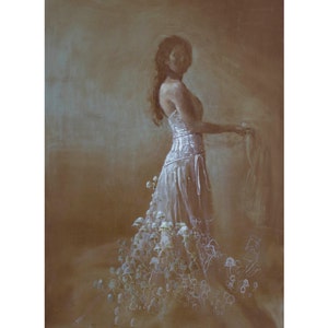 Strange is thy Pallor strange thy dress limited edition giclee print of original oil painting imagem 5