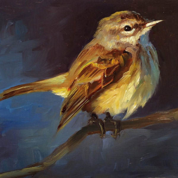 Palm Warbler - Bird Painting - Open Edition Print of Original Oil Painting