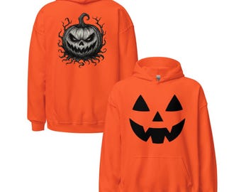 Vintage Jack-O-Lantern-tröja: Läskig Halloween-pumpansiktströja