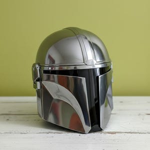 Wearable Steel Mandalorian Helmet | Star Wars Cosplay Prop