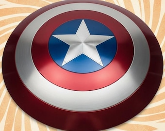 Handmade Metal Captain America Shield:The First Avenger Shield, Cosplay Anniversary Decor Birthday Christmas Gifts
