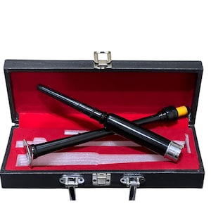 Handmade Scottish practice chanter with 2 reeds hard case beginners highland bagpipe learning Rosewood Gift for Him Musical Instrument flute