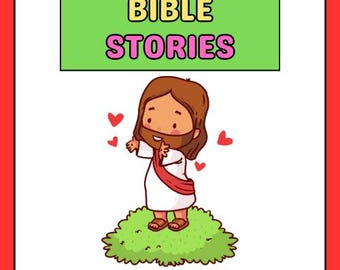 Christian Coloring Book | Printable Short Bible Stories | Coloring Pages | Religious Activity Book for Kids & Adults | Instant Download PDF