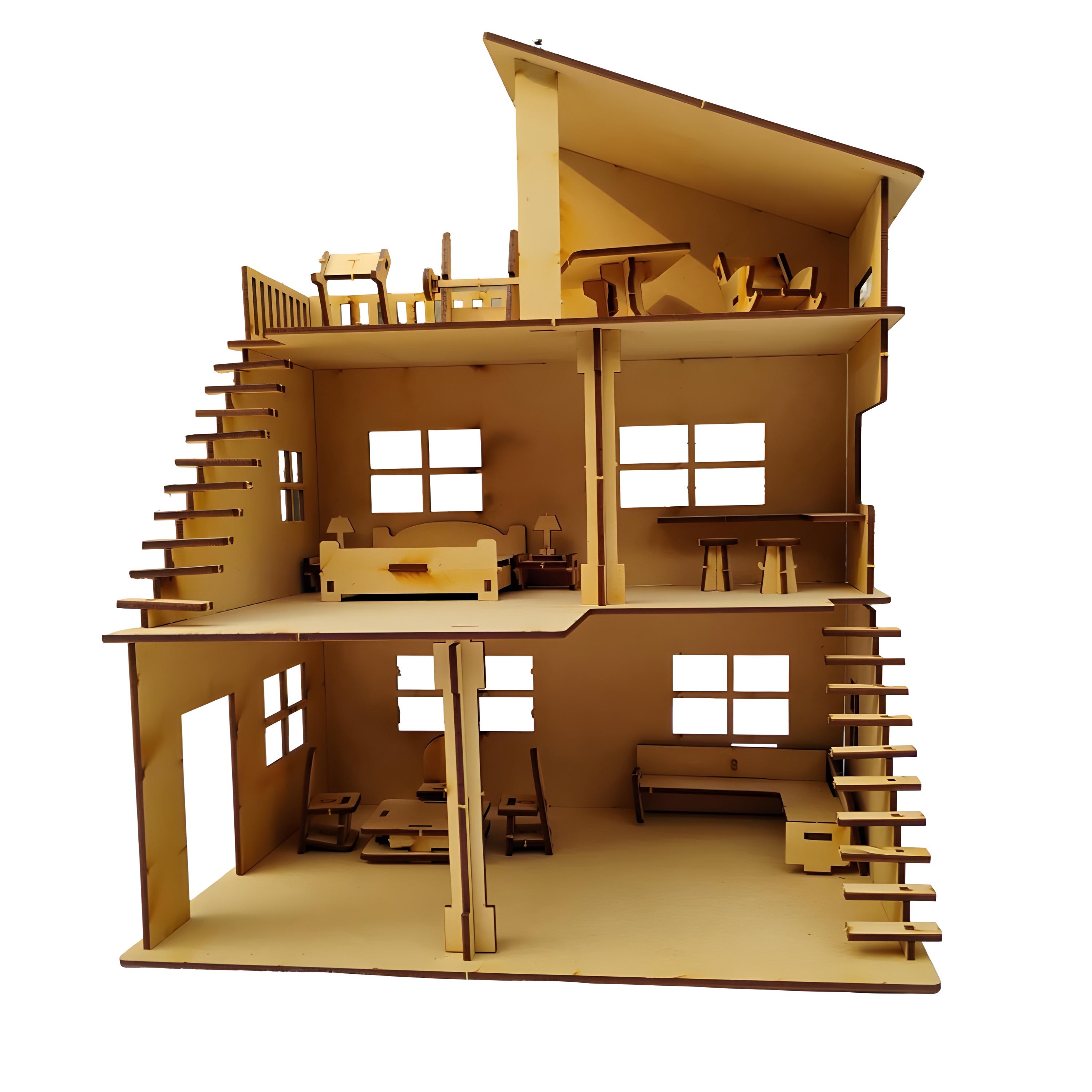 Wooden dollhouse - Etsy 日本