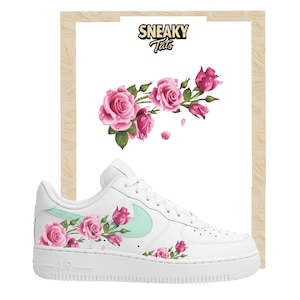 Roses - Iron-on foil for sneakers | Patches | Personalized heat transfer stickers | Iron-on | DIY accessories & gift ideas