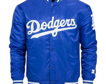 Handmade Los Angeles Dodger's Blue Satin Authentic Vintage Style