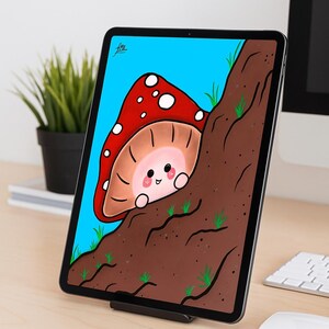 Disegno digitale di funghi