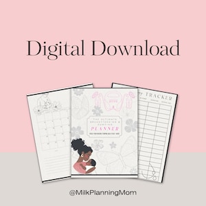 Pumping & Breastfeeding Planner Printable | Daily Milk Log, Supply Tracker, and Pump Schedule | New Mom Breastfeeding Journal PDF