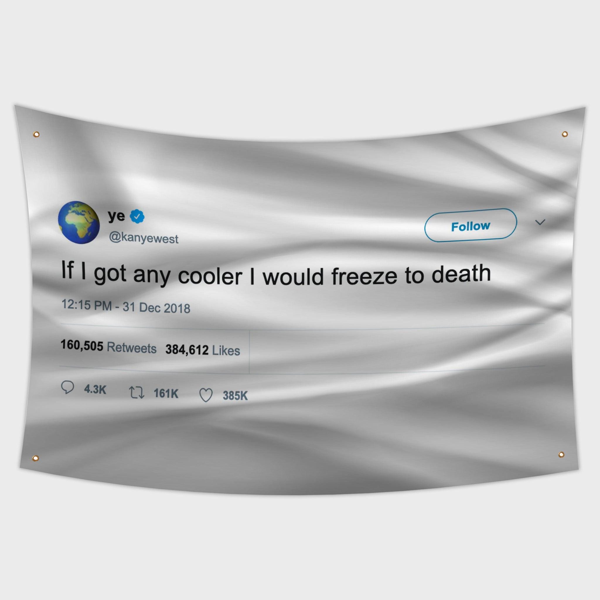 Iconic Tweet-Inspired Flag – Viral Meme Wall Banner | Bold Internet Quote Tapestry for Dorm or Man Cave