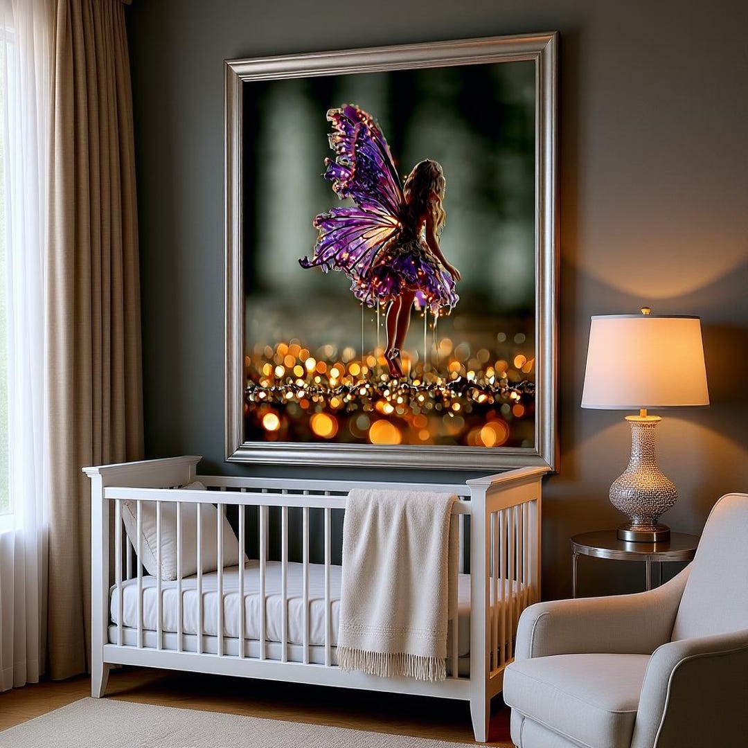 Moonbeam Fairy Child Nursery Art Print | Kidful Printing Wall Arts ...