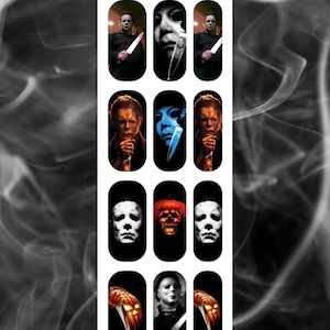 Myers Halloween Inspired Waterslide Nail Decals