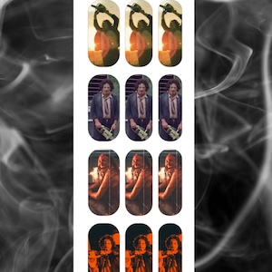 Leather Face Inspired Waterslide Nail Decals
