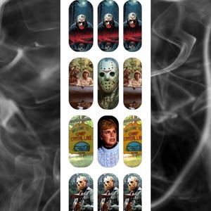 Jason Inspired Waterslide Nail Decals
